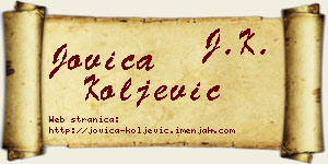 Jovica Koljević vizit kartica